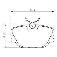 Imagem: PASTILHA FREIO DIANTEIRA VOLVO440/460/480  C/ATE  