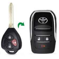 Imagem: CHAVE CANIVETE ADAPTACAO TOYOTA 3 BOTOES  