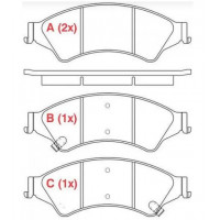 Imagem: PASTILHA FREIO DIANTEIRA NOVA RANGER 2.2 2.5 3.2  