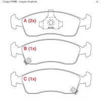 Imagem: PASTILHA FREIO DIANTEIRA COBALT ONIX PRISMA  