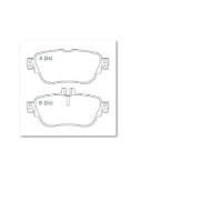 Imagem: PASTILHA DE FREIO TRASEIRA MERCEDES CLASSE E200   