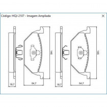 PASTILHA FREIO DIANTEIRA AUDI A3 02/...FOX 02/..  