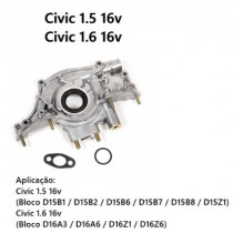 BOMBA OLEO CIVIC 1.5 16V 1.6 16V ATE 1997 BLOCO   