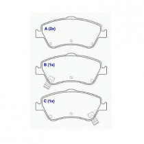 PASTILHA FREIO TRASEIRA TOYOTA COROLLA 1.8 08/...  