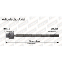 Imagem: BRACO AXIAL SWIFT ATE 2000 MEC FEMEA 288MM M14X1  