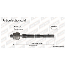 Imagem: BRACO AXIAL DOBLO APOS 2001 MACHO 295MM M14X1,5   