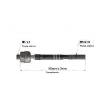 Imagem: BRACO AXIAL TOPIC BESTA MACHO 183MM M17X1 M14X1,  