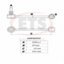 Imagem: BIELETA BMW Serie 1 E81 E87 Serie 3 E90 E91 TRAS  