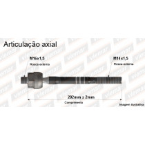 Imagem: BRACO AXIAL ALFA 147 03/03 156 99/04 MACHO 202MM  