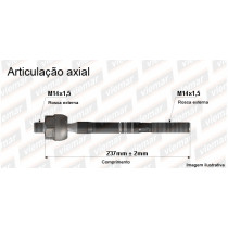 Imagem: BRACO AXIAL AIRCROSS 2010 ATE 2015 MACHO 327MM M  