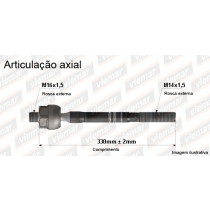 Imagem: BRACO AXIAL DOBLO APOS 2002 C/DH MACHO 330MM M16  