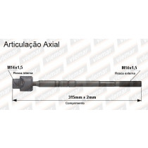 Imagem: BRACO AXIAL STILO BRAVO APOS 2011 FEMEA 315MM M1  