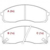 Imagem: PASTILHA DE FREIO DIANTEIRA HONDA ACCORD 2013/..  