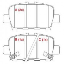 Imagem: PASTILHAS DE FREIO TRASEIRA NISSAN XTRAIL MURANO  