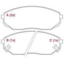 Imagem: PASTILHA DE FREIO TRASEIRA MERCEDES ML 230 270 3  