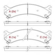 Imagem: PASTILHA DE FREIO DIANTEIRA GM SILVERADO 1500 25  