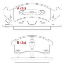 Imagem: PASTILHA DE FREIO DIANTEIRA GM  LUMINA APV 90/91  