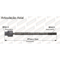 Imagem: BRACO AXIAL CORSA 05/11 MONTANA 05/10 FEMEA 297M  