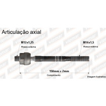 Imagem: BRACO AXIAL ACCORD 1994 ATE 1997 MACHO 150MM M12  