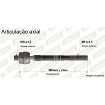 Imagem: BRACO AXIAL JAC J3 APOS 2011 MACHO 300MM M16X1,5  