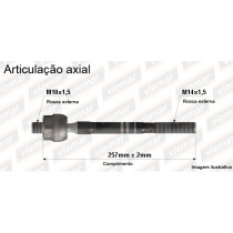 Imagem: BRACO AXIAL BONGO K2700 4X4 2007/21012 MACHO 257  