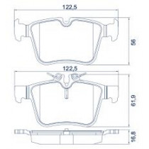 Imagem: PASTILHAS DE FREIO TRASEIRO MERCEDES C180 2014/...  