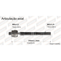 Imagem: BRACO AXIAL COLT 95/97 LANCER 95/00 MACHO 315MM   