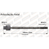 Imagem: BRACO AXIAL LUMINA 1990 ATE 1996 FEMEA 310MMM M1  