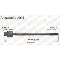 Imagem: BRACO AXIAL LUMINA APV 90/96  FEMEA 310MM M14X1,  