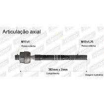 Imagem: BRACO AXIAL MAZDA MX5 1990 ATE 1995 MACHO 302MM   