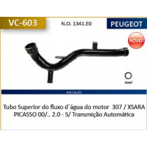 Imagem: CANO AGUA MOTOR PEUGEOT 307 1.6 2.0 16V 00/... X  