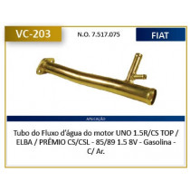 Imagem: CANO AGUA MOTOR UNO PREMIO ELBA 1.5 8V 85/89 GAS  