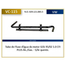 Imagem: CANO AGUA MOTOR GOL 1.0 AE/CHT 1994/2002 SEM AR  