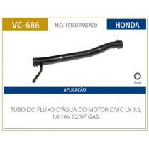 Imagem: CANO AGUA MOTOR HONDA CIVIC 1.5 1.6 1992 ATE 1998  