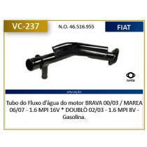 Imagem: CANO AGUA MOTOR MAREA BRAVA DOBLO 1.6 16V 2.0 20  