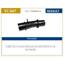 Imagem: CANO AGUA MOTOR RENAULT R19 1.8 16V 1994 ATE 1996  