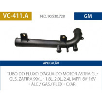 Imagem: CANO AGUA MOTOR ASTRA ZAFIRA 1.8 2.0 2.4 APOS 1999  