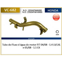 Imagem: CANO AGUA MOTOR HONDA FIT 1.4 04/08 1.5 05/08  