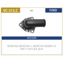 Imagem: FLANGE VALVULA TERMOSTATICA FORD KA NOVO 1.0 12V  