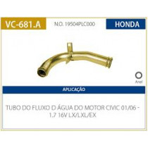 Imagem: CANO AGUA CIVIC 1.7 16V 01/06 LX/XL/EX (CURVO L   