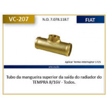 Imagem: TUBO CONEXAO T DA MANGUEIRA DO RADIADOR TEMPRA  