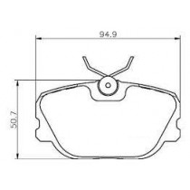 Imagem: PASTILHA FREIO DIANTEIRA VOLVO 440460 480 87/97  