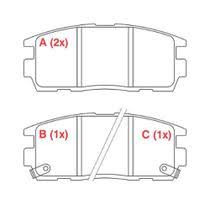 Imagem: PASTILHA FREIO TRASEIRA LUMINA 96/99 SATURN 95/97  