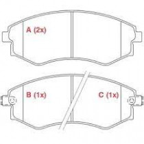 Imagem: PASTILHA FREIO DIANTEIRA SONATA ELANTRA JAC J5 J  
