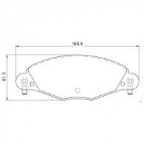 Imagem: PASTILHA FREIO DIANTEIRA CITROEN C5 00/08  