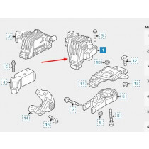 Imagem: COXIM MOTOR DIREITO JEEP CHEROKEE 3.2 V6 24V 201  