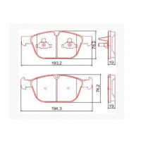 Imagem: PASTILHA FREIO DIANTEIRA VOLVO XC60 90 02/...PEU  