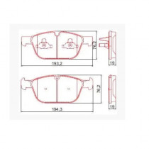 Imagem: PASTILHA FREIO DIANTEIRA VOLVO XC60 90 02/...PEU  