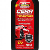 Imagem: CERA CRISTALIZADORA COM CARNAUBA 500ML PROAUTO  