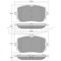 Imagem: PASTILHA FREIO TRASEIRA MERCEDES GLB 200 2021> (  